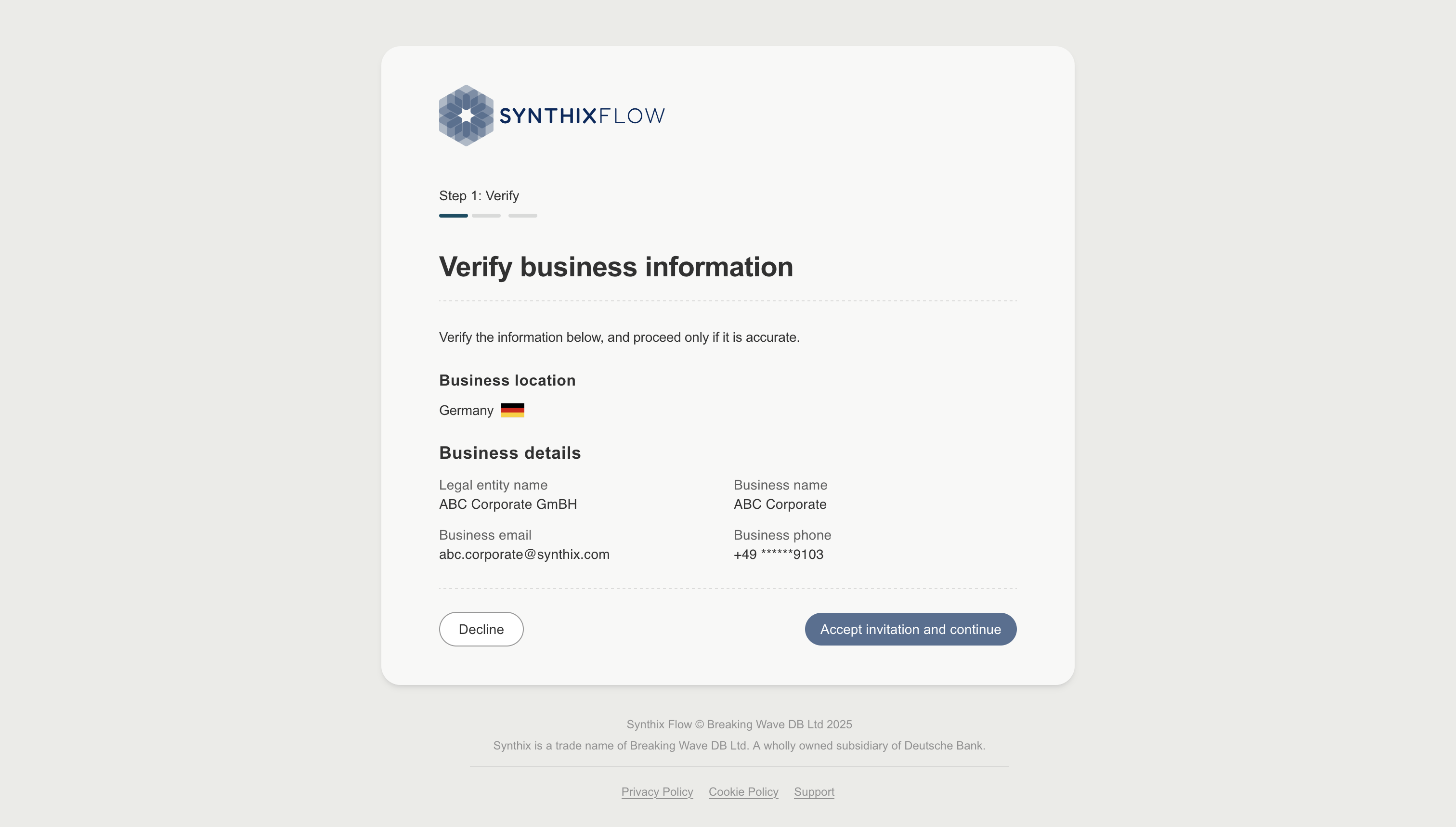 Accept Invite - Germany