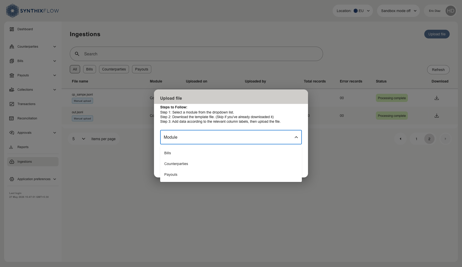 Module selection